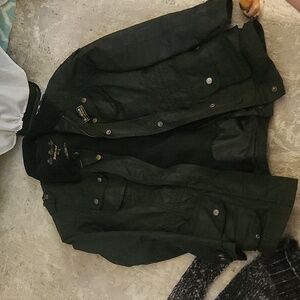 barbour jacket, fleece lined